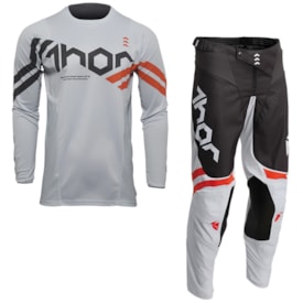 Calça e Camisa Thor Pulse Cube Cinza Laranja