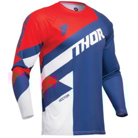 Segunda imagem do produto Calça e Camisa Thor Sector 24 Checker Azul Vermelho