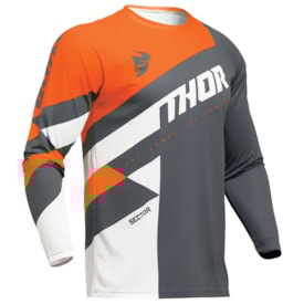 Segunda imagem do produto Calça e Camisa Thor Sector 24 Checker Cinza Laranja
