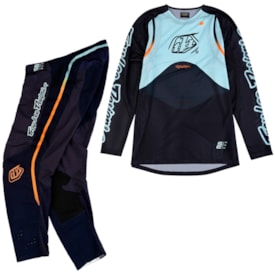 Calça e Camisa Troy Lee Se Pro Air Pinned Phantom Aqua