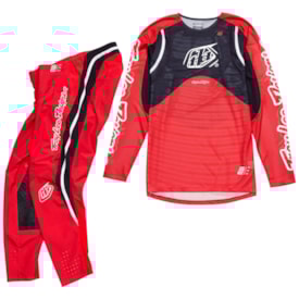 Calça e Camisa Troy Lee Se Pro Air Trikot Vermelho