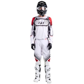 Segunda imagem do produto Calça e Camisa Troy Lee Se Pro Wavez Branco Vermelho