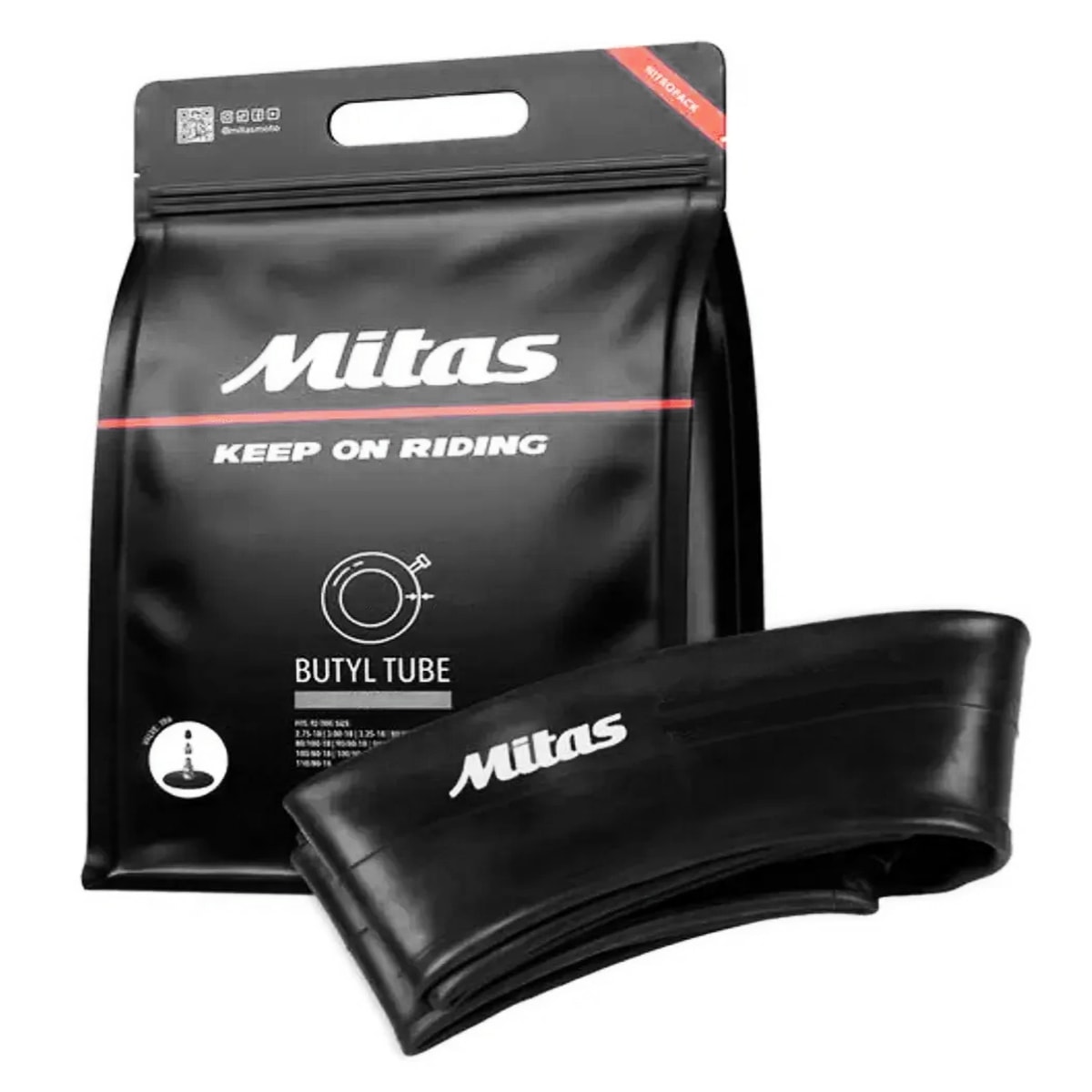 Câmara de Ar Traseira Aro 19 Mitas Butyl Tube Tr6