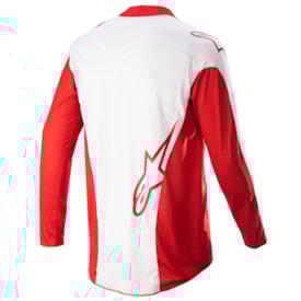 Segunda imagem do produto Camisa Alpinestars Techstar Arch 23 Vermelho Branco