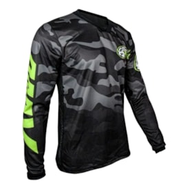 Camisa Amx Trilha Motocross Preto Camo
