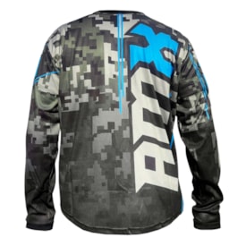 Segunda imagem do produto Camisa Amx Trilha Motocross Verde Militar