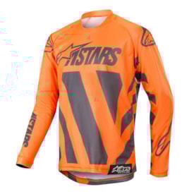 Camisa Apinestars Braap Infantil Laranja Fluor