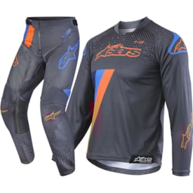 Segunda imagem do produto Camisa Apinestars Magneto Infantil Laranja Fluor