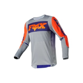 Camisa Fox 360 Linc Cinza Laranja