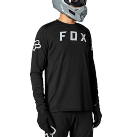 Segunda imagem do produto Camisa Fox Bike Defend Ls Manga Comprida Preto