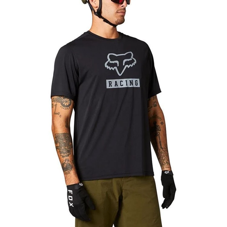 Camisa Fox Bike Ranger Ss Block Preto