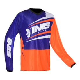 Camisa Ims Flex Laranja Azul