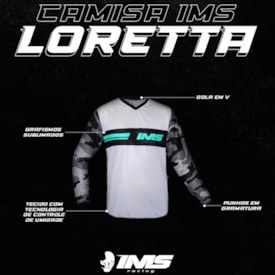 Segunda imagem do produto Camisa Ims Loretta Camo Cinza