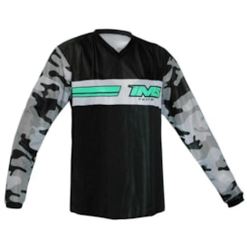 Camisa Ims Loretta Camo Preto