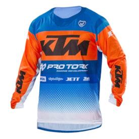 Camisa Pro Tork Ktm Factory Edition Azul Laranja