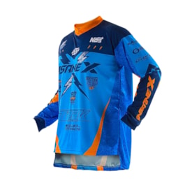 Camisa Protork Insanex Infantil Azul Laranja