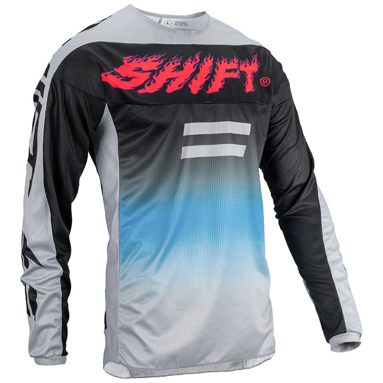 Camisa Shift White Label Flame Preto Cinza