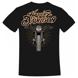 Segunda imagem do produto Camiseta Allboy Harley Davidson Custom Preto