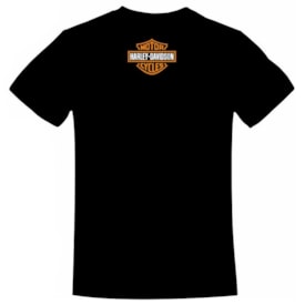 Segunda imagem do produto Camiseta Allboy Harley Davidson Skull Preto