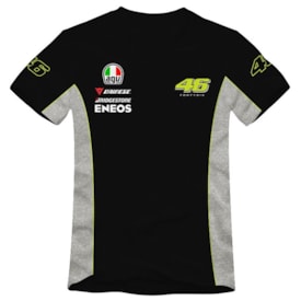 Camiseta Allboy Valentino 46 Fortysix Preto Cinza