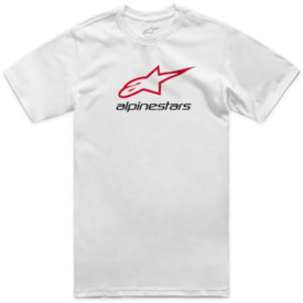 Camiseta Alpinestars Always 2.0 Branco Vermelho
