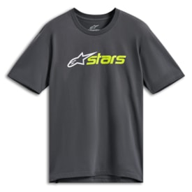 Camiseta Alpinestars Blaze 2.0 Cinza Amarelo