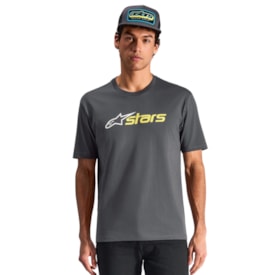Segunda imagem do produto Camiseta Alpinestars Blaze 2.0 Cinza Amarelo