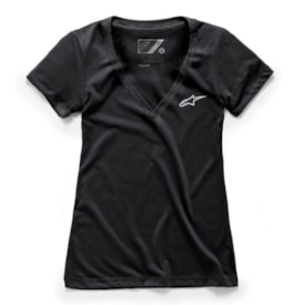 Camiseta Alpinestars Feminina Ageless Vneck Preto