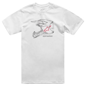 Camiseta Alpinestars Mx Helmet Branco