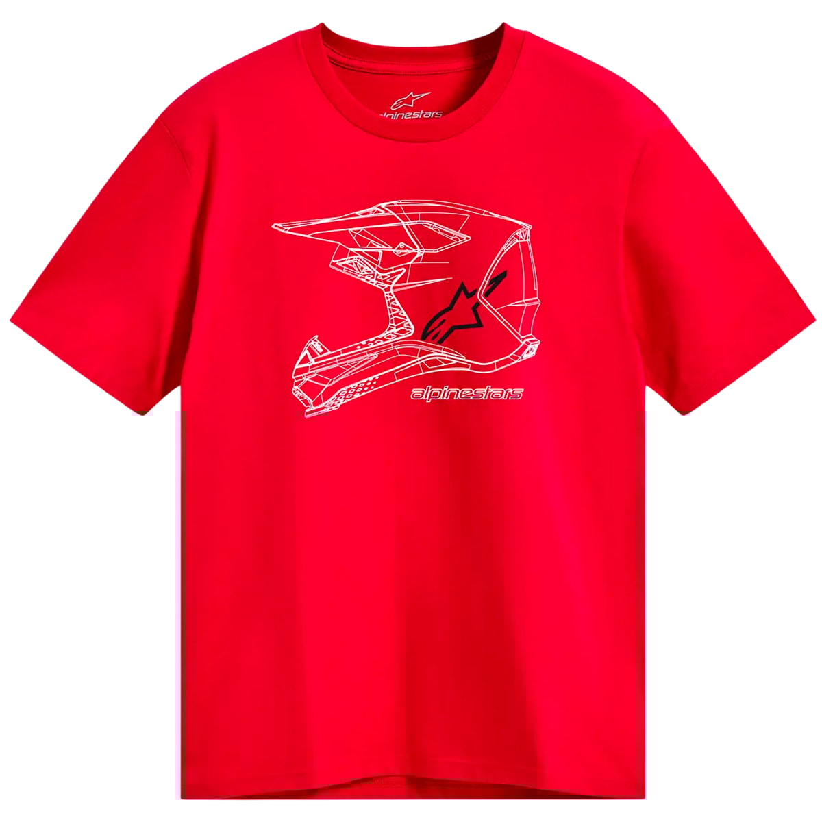 Camiseta Alpinestars Mx Helmet Vermelho