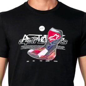 Segunda imagem do produto Camiseta Alpinestars R-Boot Preto
