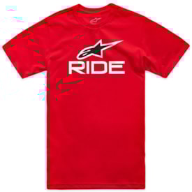 Camiseta Alpinestars Ride 4.0 Vermelho Branco