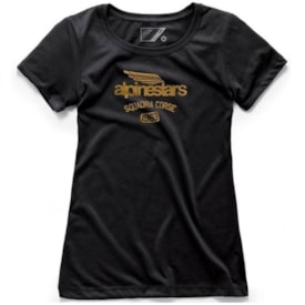 Camiseta Alpinestars Womens Winged Team Preto