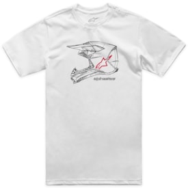 Camiseta Alpinestas Mx Helmet Branco