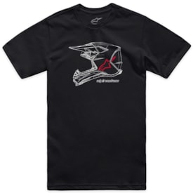 Camiseta Alpinestas Mx Helmet Preto