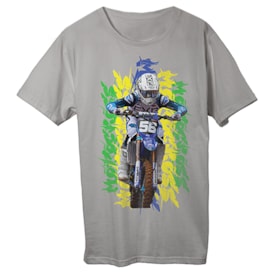 Camiseta Enzo Lopes Motocross Cinza