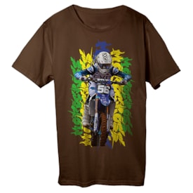 Camiseta Enzo Lopes Motocross Marrom
