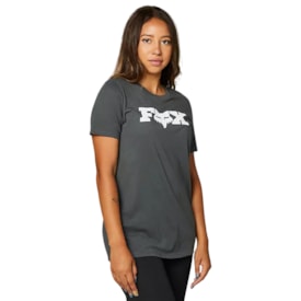 Segunda imagem do produto Camiseta Feminina Fox Bracer Tee Grafite