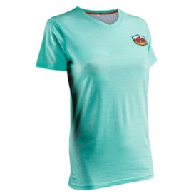 Camiseta Feminina Leatt Premium Teal