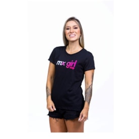 Segunda imagem do produto Camiseta Feminina Wide Open Mx Girl Preta