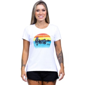 Segunda imagem do produto Camiseta Feminina Wide Open Sol Branco