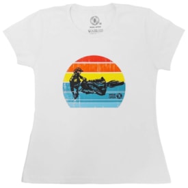 Camiseta Feminina Wide Open Sol Branco