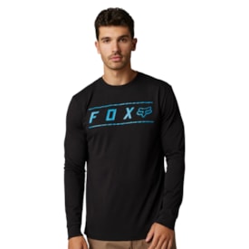 Segunda imagem do produto Camiseta Fox Pinnacle LS Tech Manga Longa Preto