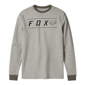 Camiseta Fox Pinnacle LS Térmica Cinza