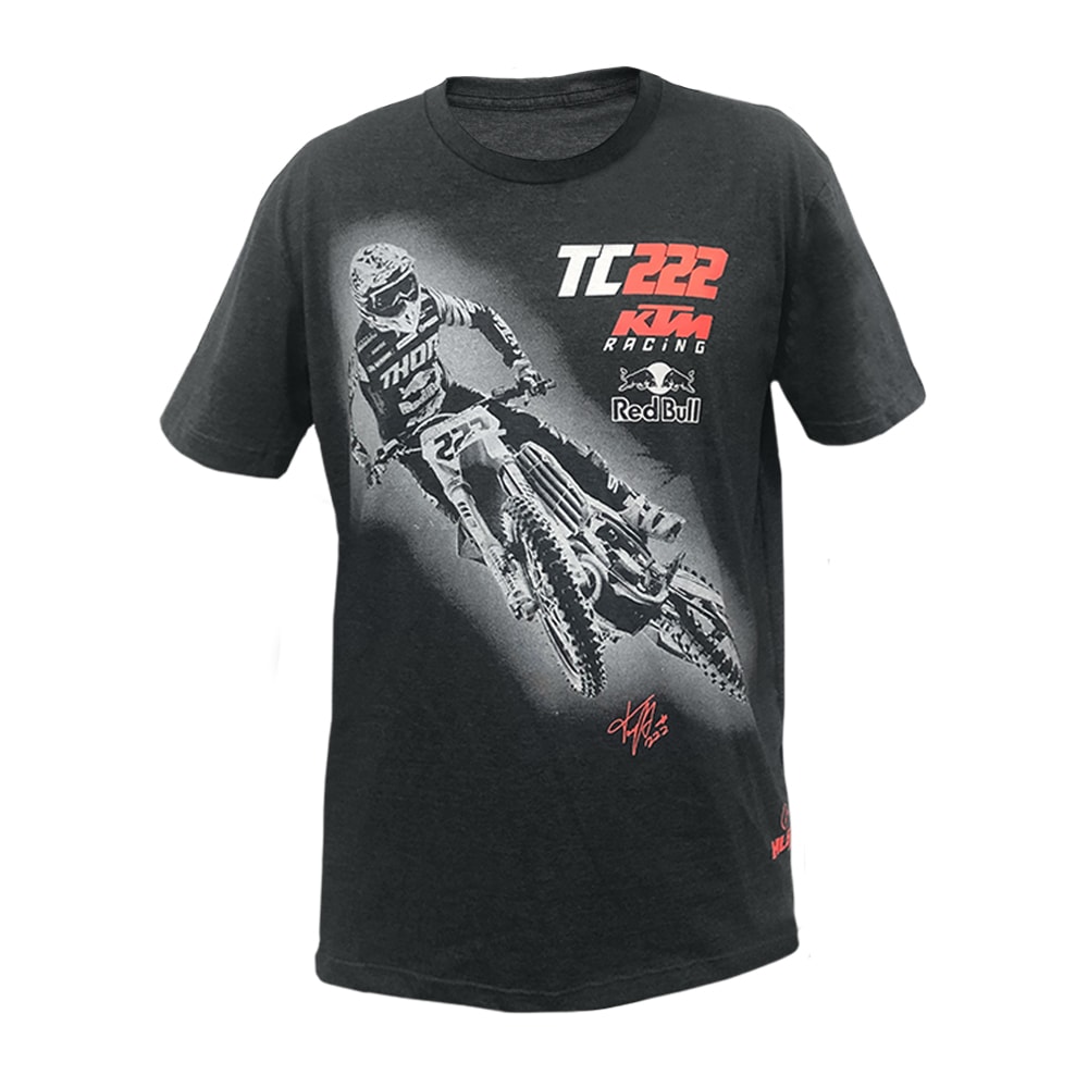 Camiseta Holeshot Cairoli TC222 Cinza