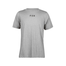 Camiseta Infantil Fox Flora Cinza