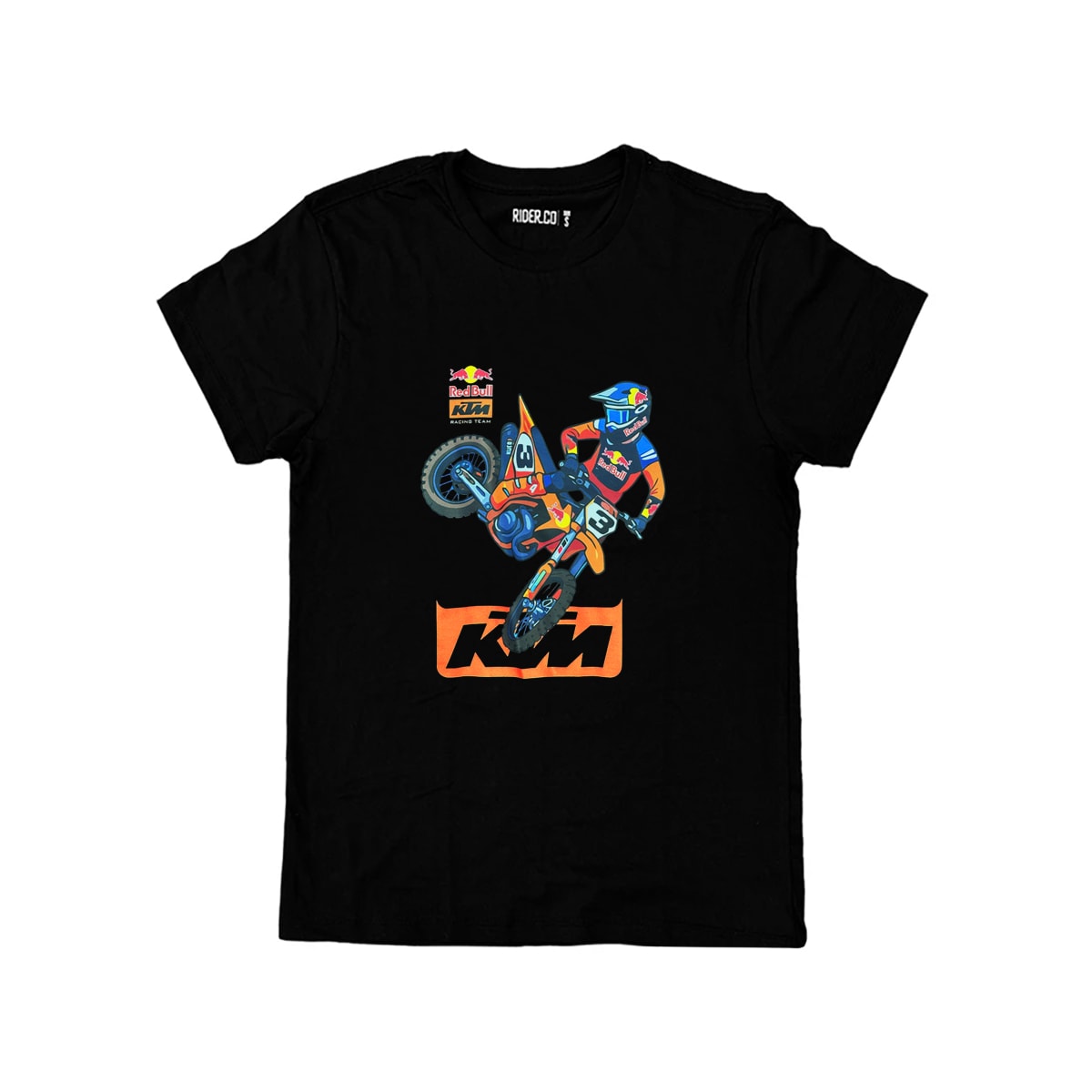 Camiseta Infantil Rider Eli Tomac Motocross Preto