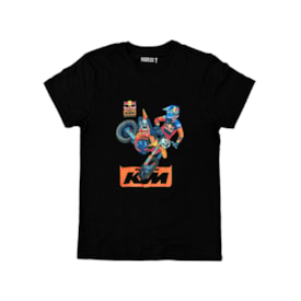 Camiseta Infantil Rider Eli Tomac Motocross Preto