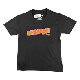 Camiseta Infantil Wide Open Braap Preto