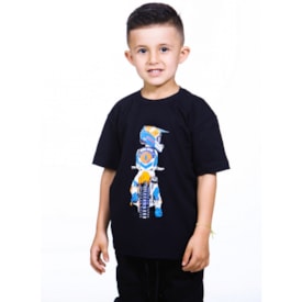 Segunda imagem do produto Camiseta Infantil Wide Open Pilot Preto